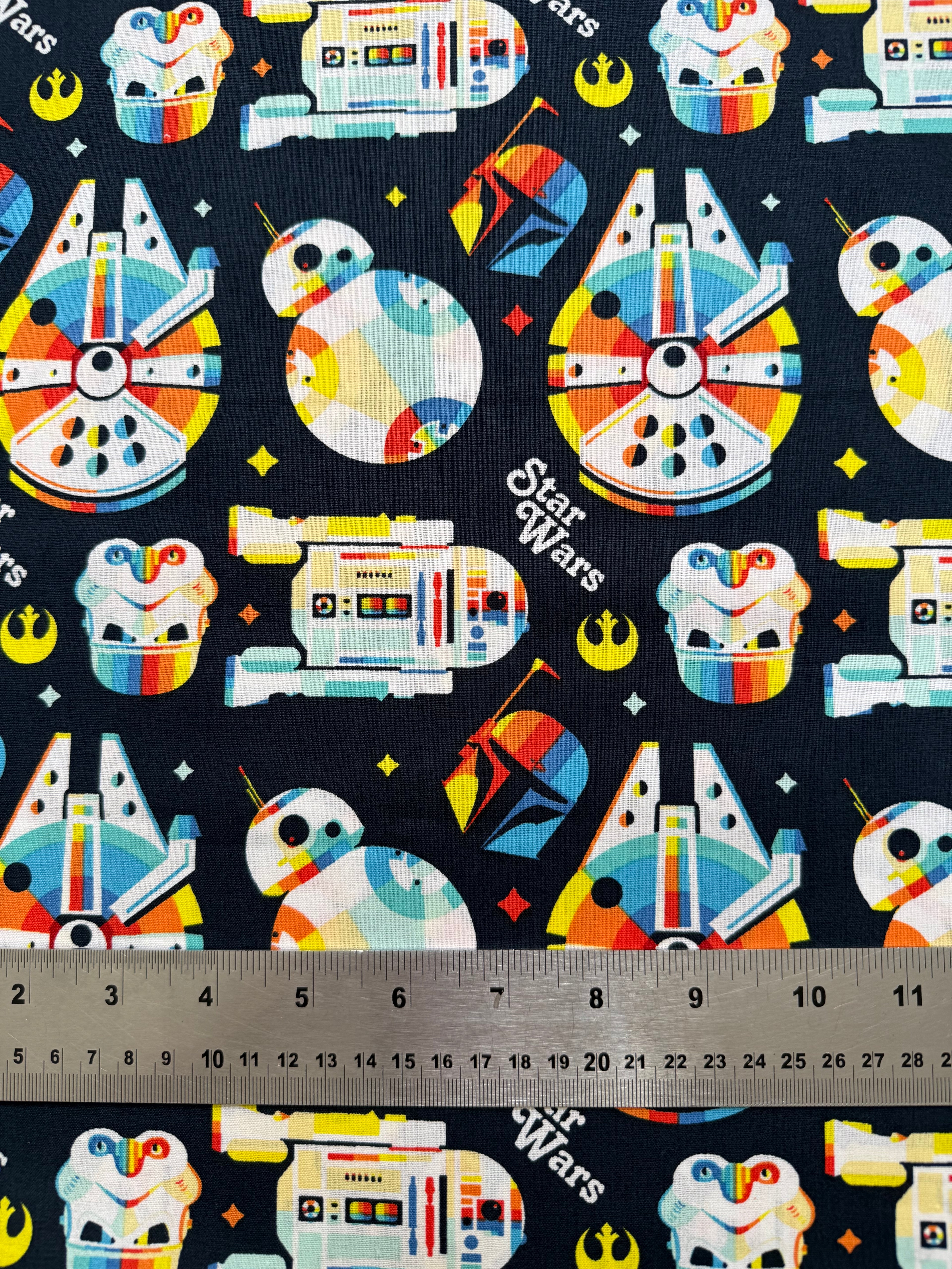 Star Wars Cotton Fabric - Half Yard (18” x 55”)