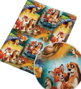 The Fox and the Hound polyCotton Fabric Half Yard (18” x 55”)