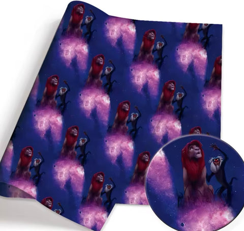 Lion King Polycotton Fabric Half Yard (18” x 50”)