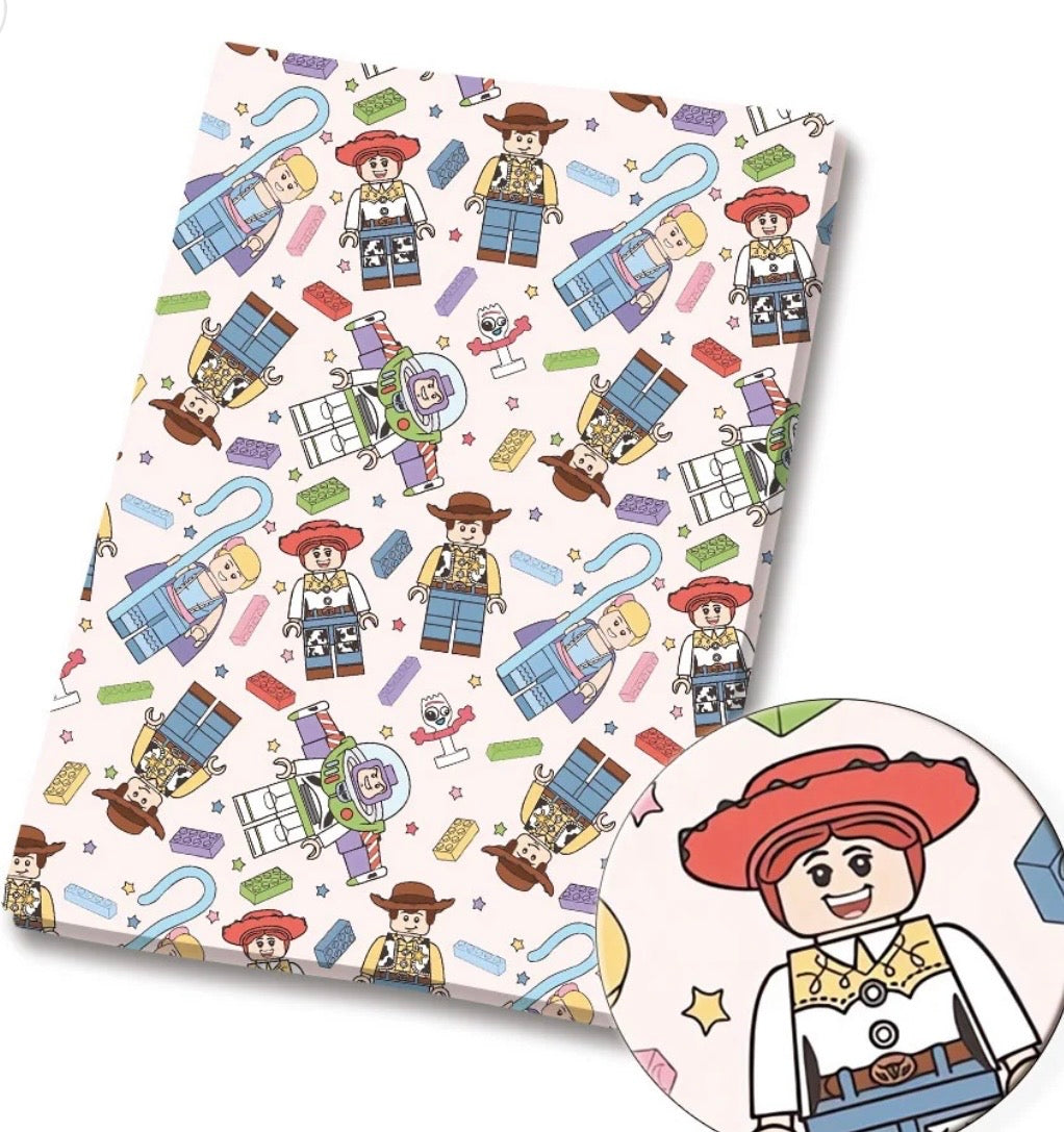 Disney Toy Story Aliens Character Polycotton Fabric - Half Yard (18” x 55”) 14982