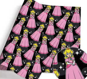 Princess Peach polyCotton Fabric Half Yard (18” x 55”)