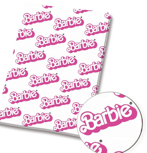Barbie doll character Polycotton Fabric - Half Yard (18” x 55”) 009
