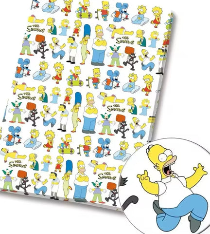 The Simpsons PolyCotton Fabric Half Yard (18” x 55”)