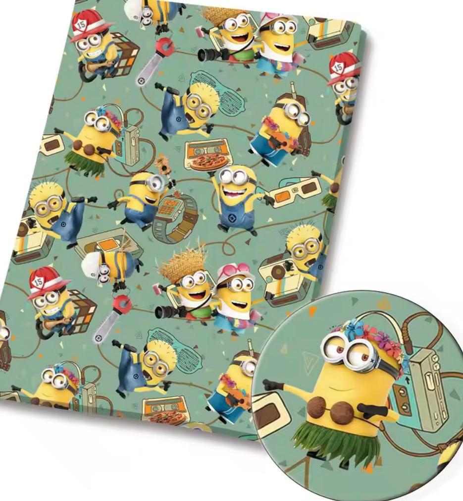 Minions polyCotton Fabric Half Yard (18” x 55”)