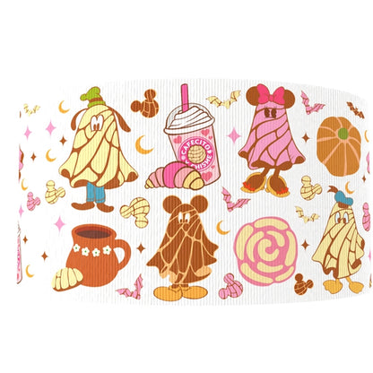 Spooky Theme Park Treats Grosgrain Ribbon 1239565