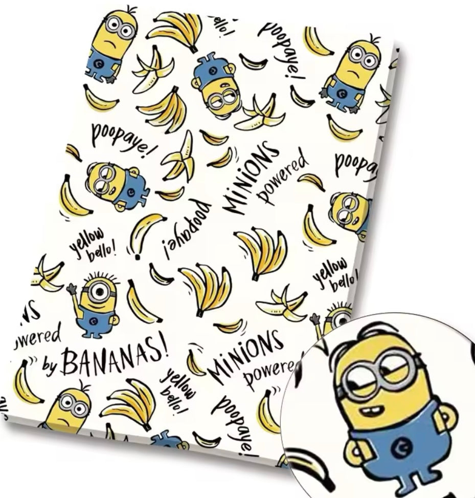 Minions polyCotton Fabric Half Yard (18” x 55”)