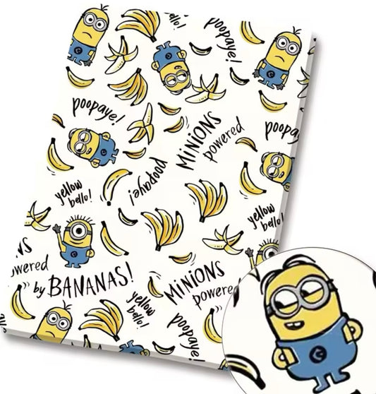 Minions polyCotton Fabric Half Yard (18” x 55”)