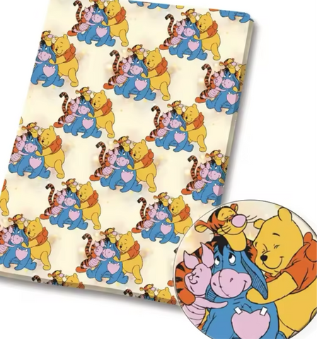 Winnie the Pooh polyCotton Fabric Half Yard (18” x 55”)