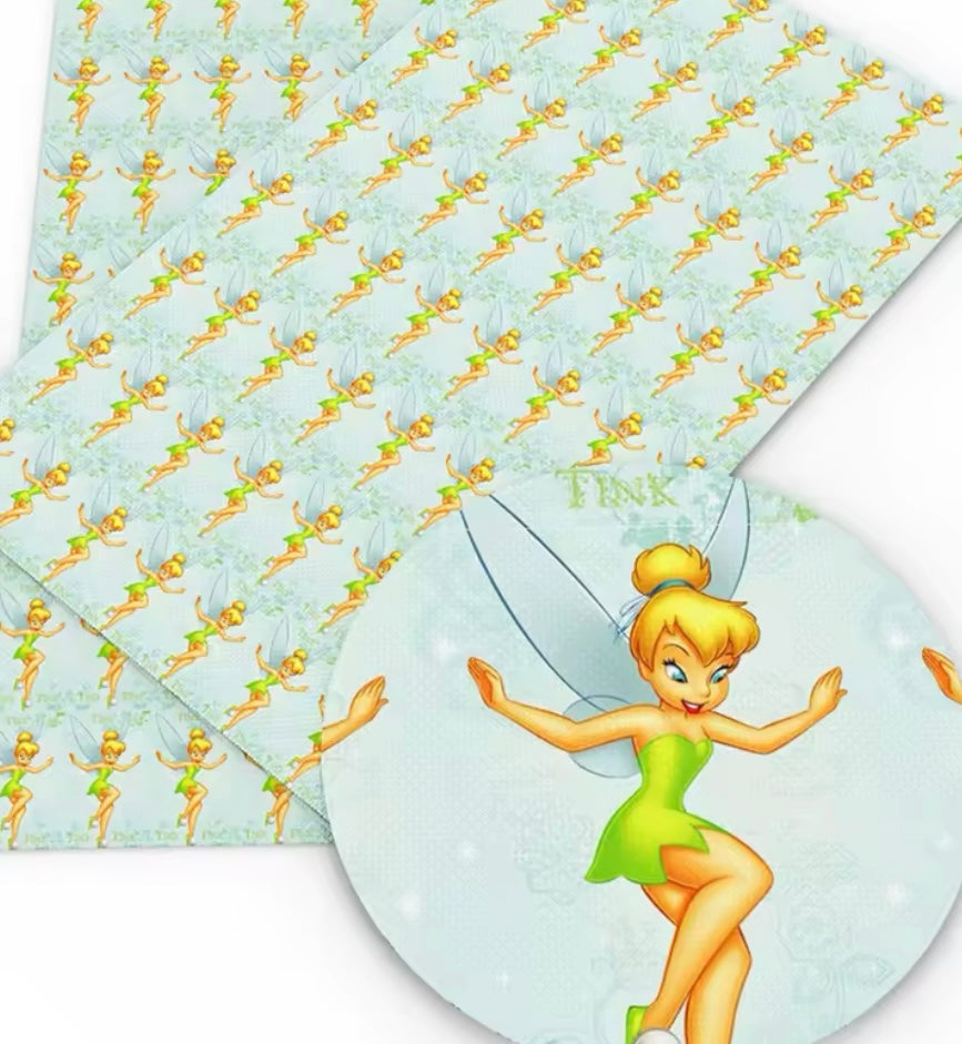 Tinkerbell Polycotton Fabric Half Yard (18” x 50”)