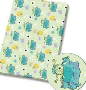 Monsters Inc PolyCotton Fabric Half Yard (18” x 55”)