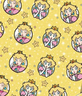 Super Mario Princess Peach game Polycotton Fabric - Half Yard (18” x 55”) 38890