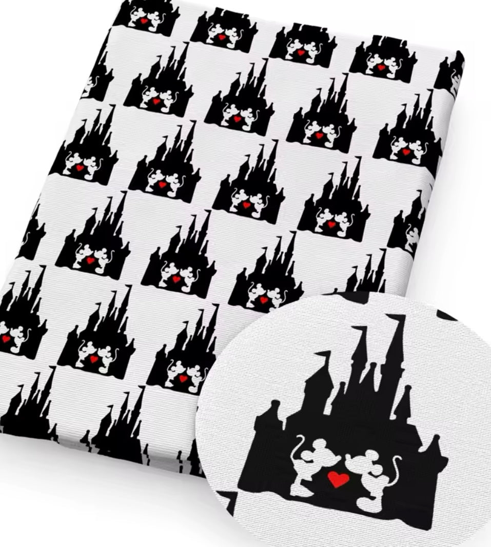 Disney Castle polyCotton Fabric Half Yard (18” x 55”)