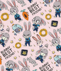 Disney Zootopia Zootropolis Judy Hopps Polycotton Fabric - Half Yard (18” x 55”) 14549