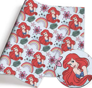 Little Mermaid polyCotton Fabric Half Yard (18” x 55”)