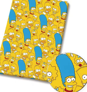 The Simpsons PolyCotton Fabric Half Yard (18” x 55”)