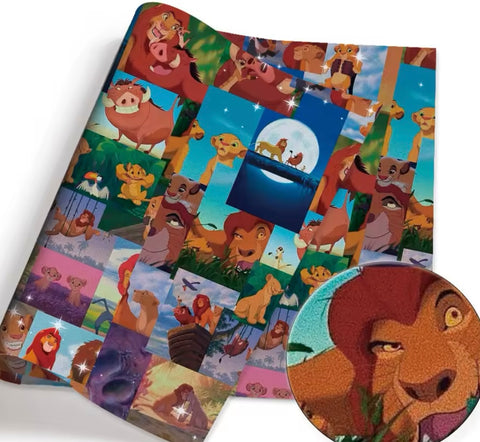 Lion King Polycotton Fabric Half Yard (18” x 50”)