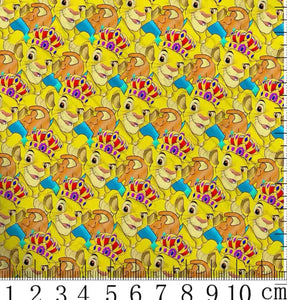 Lion King Polycotton Fabric Half Yard (18” x 50”)