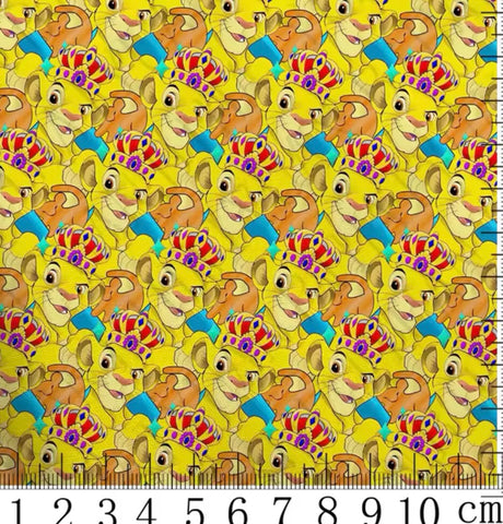 Lion King Polycotton Fabric Half Yard (18” x 50”)