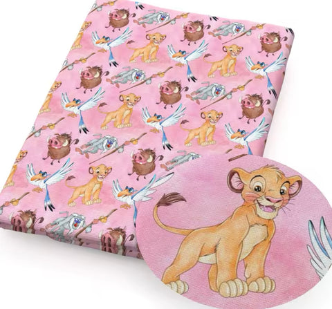 Lion King Polycotton Fabric Half Yard (18” x 50”)