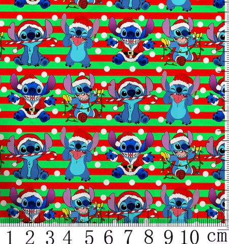 Stitch Santa polyCotton Fabric Half Yard (18” x 55”)