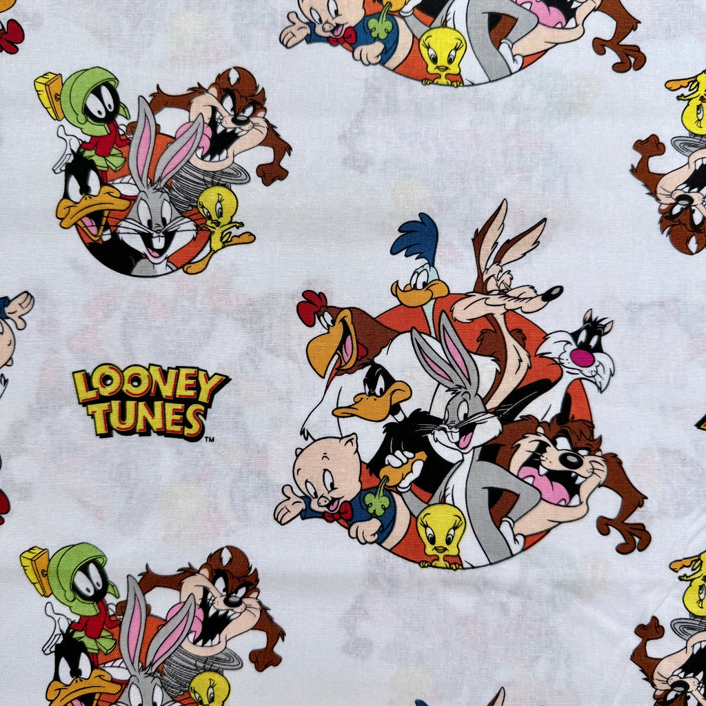 Looney Tunes Cotton Fabric - Half Yard (18” x 55”)