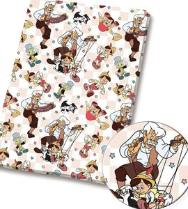 Pinocchio polyCotton Fabric Half Yard (18” x 50”)