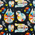 Star Wars Cotton Fabric - Half Yard (18” x 55”)