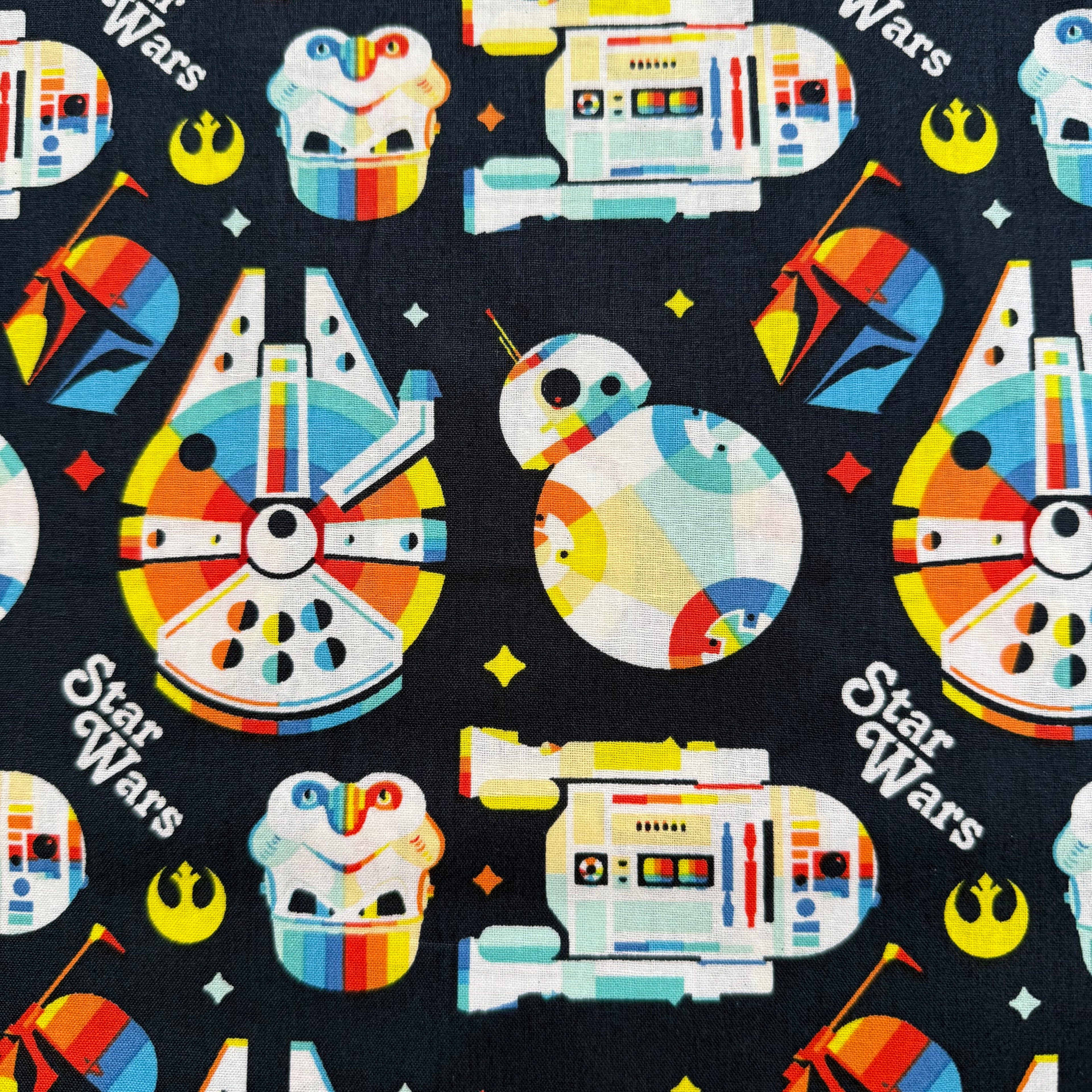 Star Wars Cotton Fabric - Half Yard (18” x 55”)
