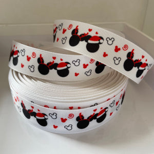 Christmas Mickey and Minnie Ribbon