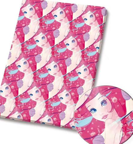 Little Mermaid polyCotton Fabric Half Yard (18” x 55”)