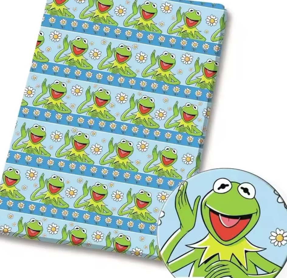 Kermit polyCotton Fabric Half Yard (18” x 55”)