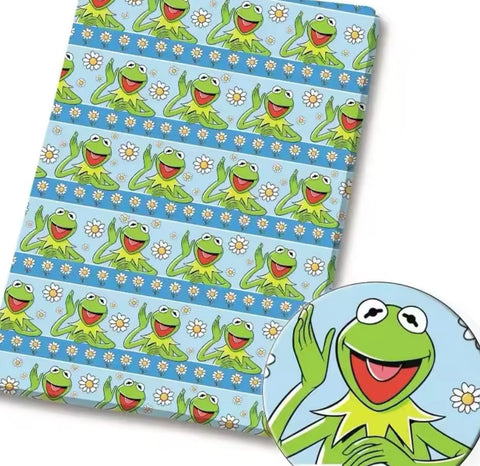 Kermit polyCotton Fabric Half Yard (18” x 55”)