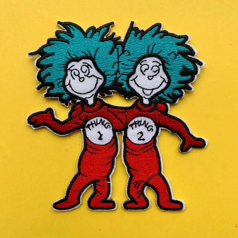 Thing 1 & 2 Embroidered Patch