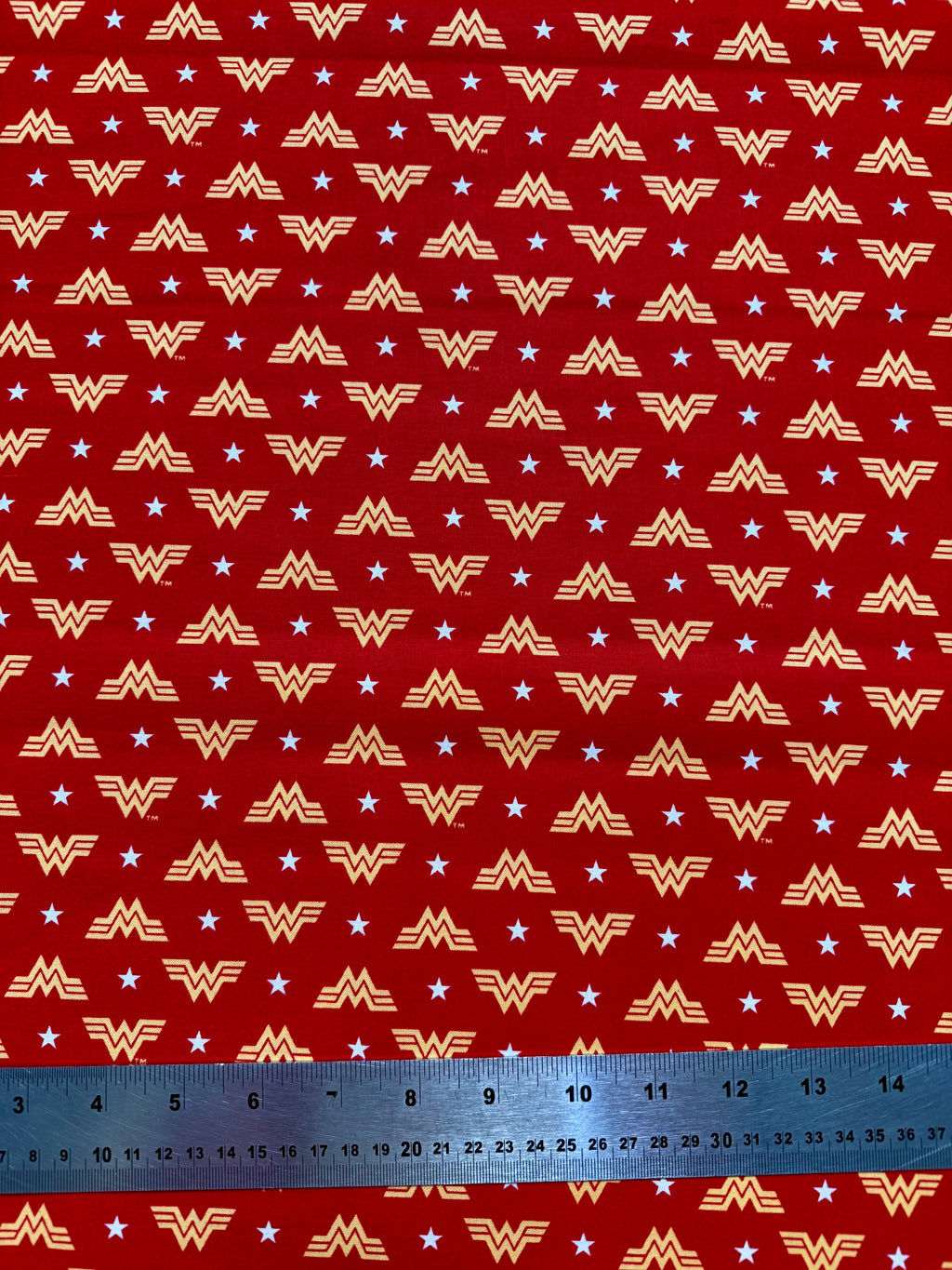 DC Comics Wonder Woman Cotton Fabric - Half Yard (18” x 55”)