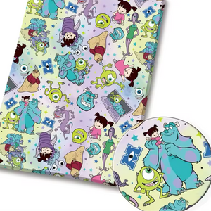 Monsters Inc PolyCotton Fabric Half Yard (18” x 55”)