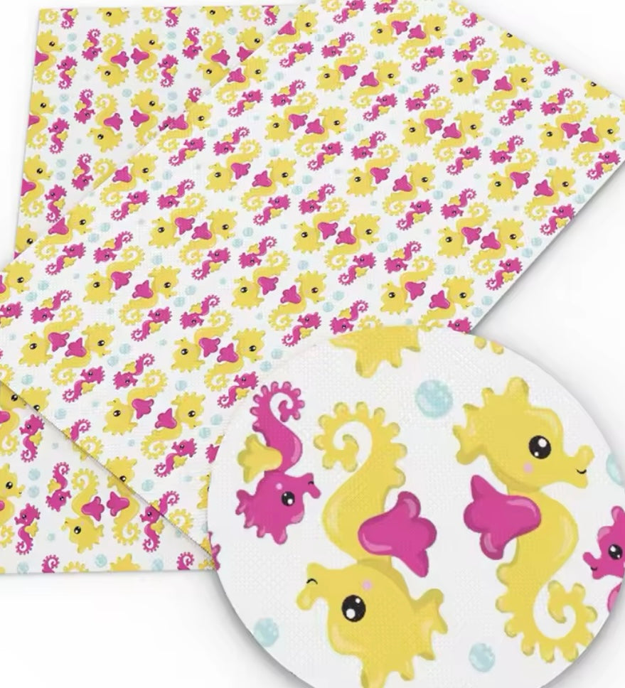 Seahorse polyCotton Fabric Half Yard (18” x 55”)