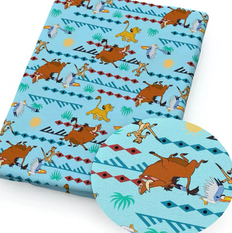 Lion King Polycotton Fabric Half Yard (18” x 50”)