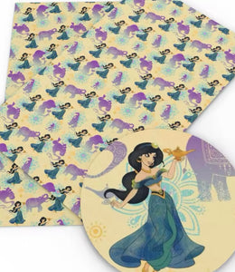 Princess Jasmine Cotton Fabric Half Yard (18” x 55”)