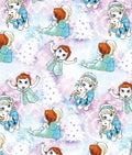 Disney Frozen Princess Anna Elsa Olaf Polycotton Fabric - Half Yard (18” x 55”) 80176