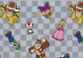 Super Mario Toad Luigi Bowser Princess Peach game Polycotton Fabric - Half Yard (18” x 55”) 32342