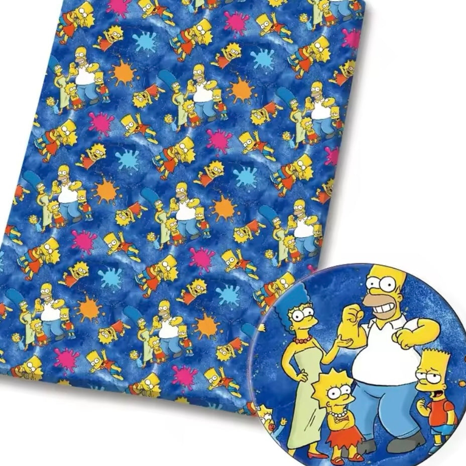 The Simpsons PolyCotton Fabric Half Yard (18” x 55”)