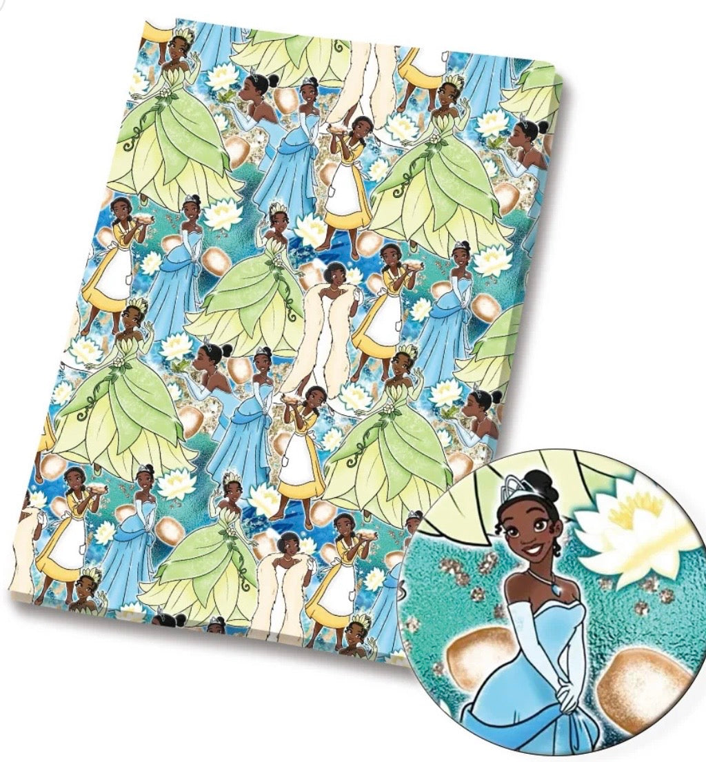 Disney Princess and the Frog Tiana character polycotton Fabric - Half Yard (18” x 55”) 45596