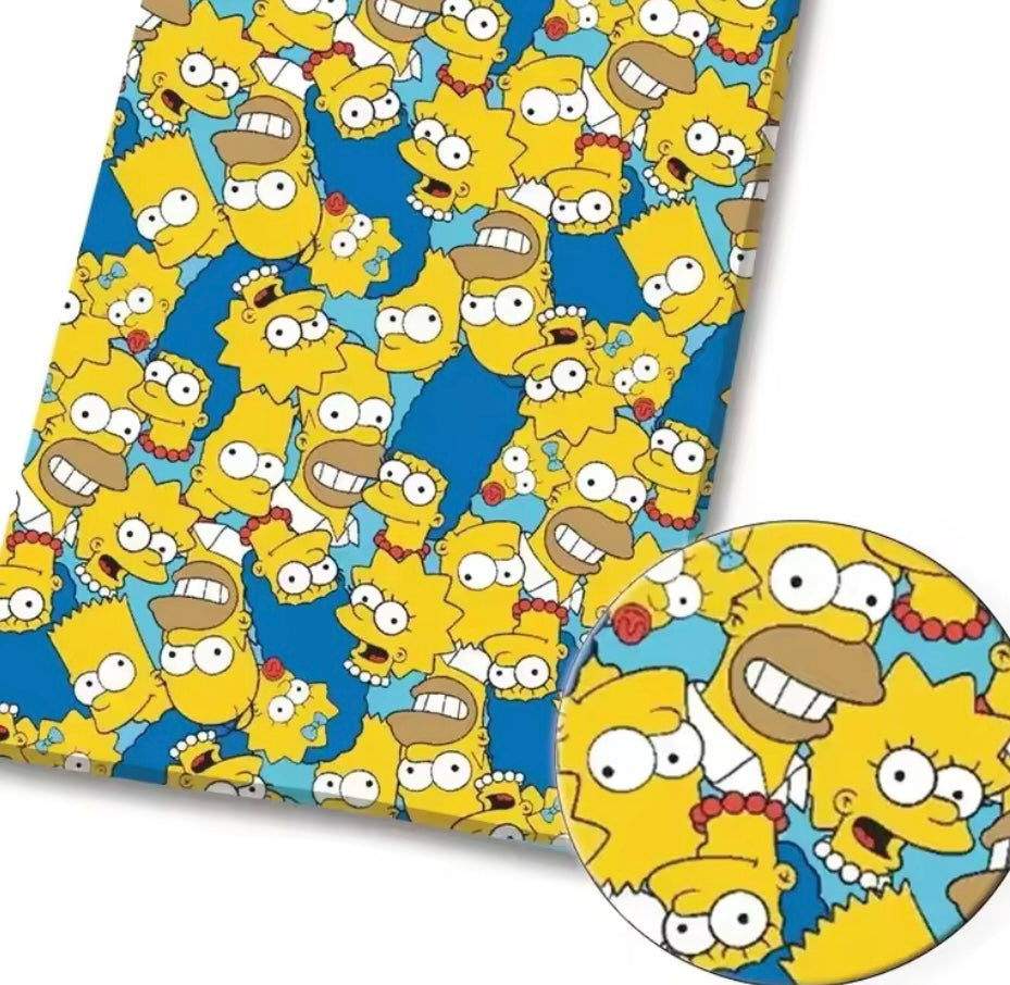 The Simpsons PolyCotton Fabric Half Yard (18” x 55”)