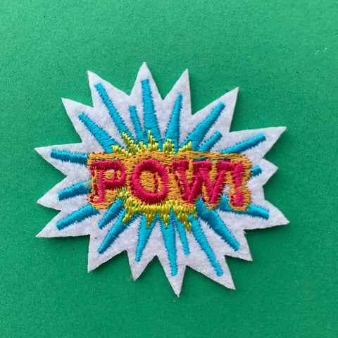 Pow Embroidered Patch