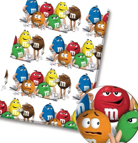 M & M's polyCotton Fabric Half Yard (18” x 55”)