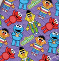 Sesame Street Muppets Elmo Big Bird Character Polycotton Fabric - Half Yard (18” x 55”) 44296