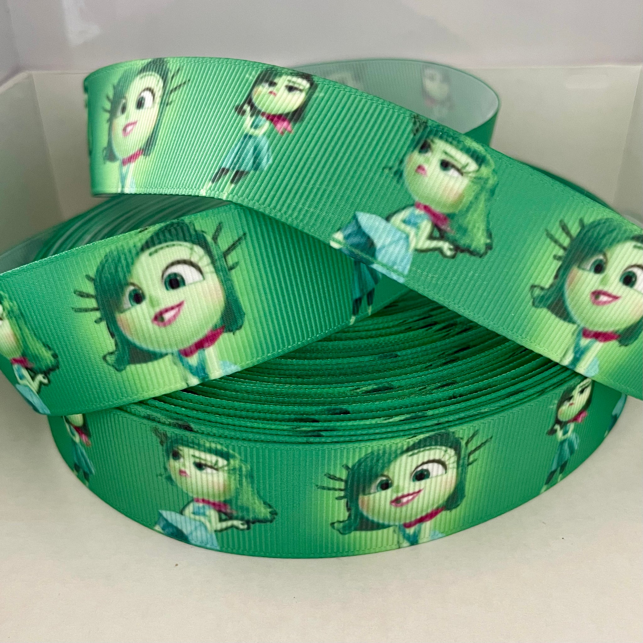 Inside Out Disgust Grosgrain Ribbon