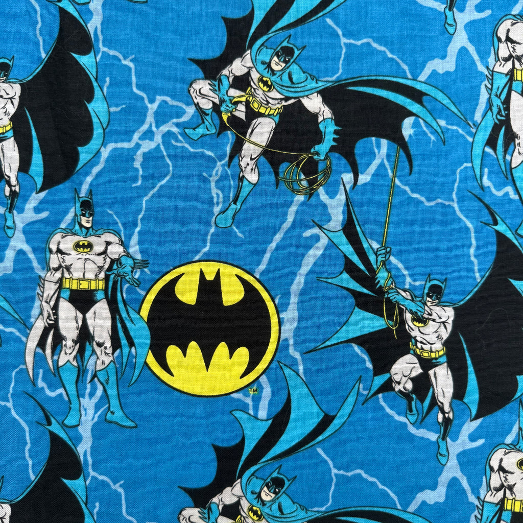 DC Comic Batman Superhero Cotton Fabric - Half Yard (18” x 55”)