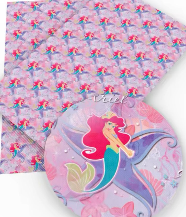Little Mermaid polyCotton Fabric Half Yard (18” x 55”)