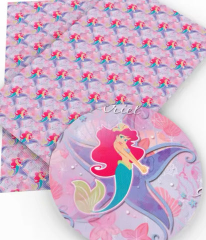 Little Mermaid polyCotton Fabric Half Yard (18” x 55”)